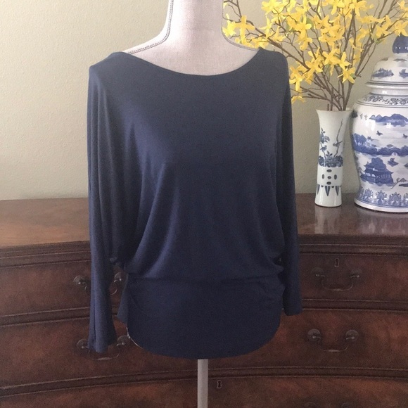 BR Factory Navy Jersey Knit Top - Picture 3 of 8